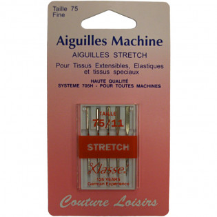 Aiguilles machine spéciales tissus élastiques type stretch