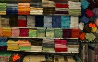 Rayon serviettes et gants en éponge